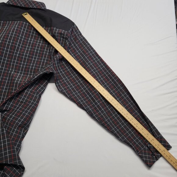 Galaxy by Harvic Shirt Button Up Mens Large Slim Fit Long Sleeve Check - Picture 15 of 16